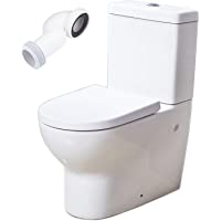 Inodoro KANO Compacto. De Dos Piezas. Diseño Exclusivo- Moderno y Sobrio. De Cerámica Blanca. Mecanismo Economizador 3-6…
